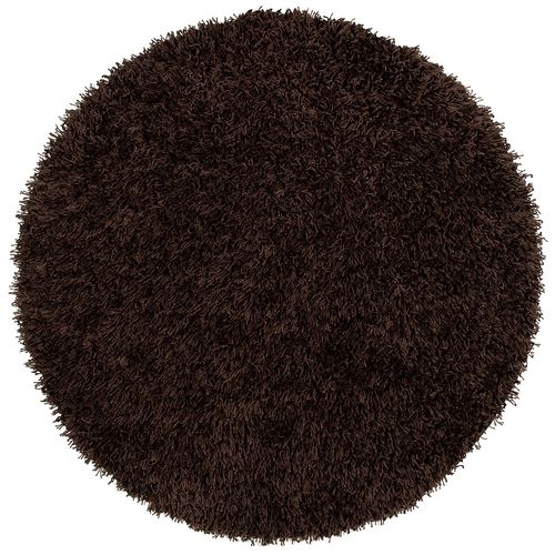 Teppich-Shaggy-rund-100-cm-rund-dunkel-braun-63222060