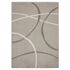 Carpet Milano woven carpet lines pattern beige gray 1