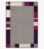 Carpet Milano woven carpet border graphic purple gray 1