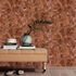 Non-woven wallpaper Elle Floral Red Orange Gold Metallic 10446-13 2