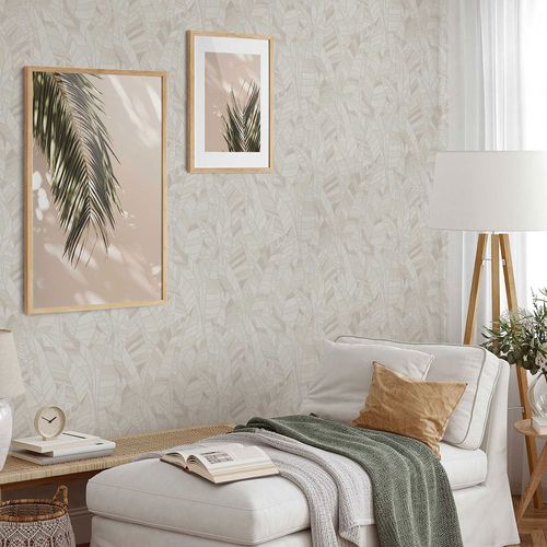 Vliestapete Elle Floral Creme Beige Glitzer 10446-14 Zimmer