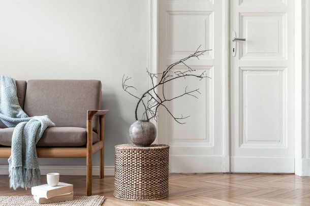 Vliestapete Daniel Hechter Putzoptik Creme Weiß Zimmer