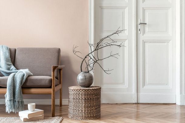 Vliestapete Daniel Hechter Einfarbig Struktur Apricot Zimmer