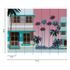 Photo wallpaper houses palm trees blue pink 39893-1 3