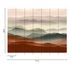 Photo wallpaper mountains gradient orange green 39897-1 3