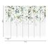 Photo wallpaper leaves watercolor white green 39900-1 3