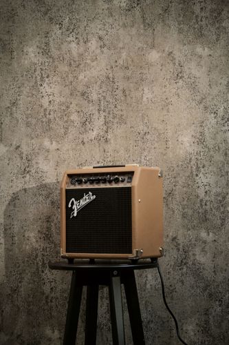 Non-woven wallpaper concrete look brown metallic 78629-5