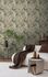 Non-woven wallpaper leaf pattern jungle green brown 78219-3 6