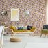 Non-woven wallpaper graphic circles pink yellow green 81645 1