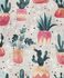 Non-woven wallpaper plants cactus grey green red 81652 2