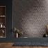 Non-woven wallpaper 3D look tiles shingles grey 81655 2