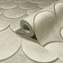 Non-woven wallpaper 3D look tiles shingles beige grey 81659 3