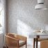 Non-woven wallpaper leaves white grey metallic 82439 3