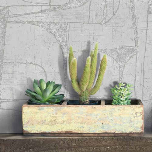 Non-woven wallpaper abstract grey white gold metallic 82452