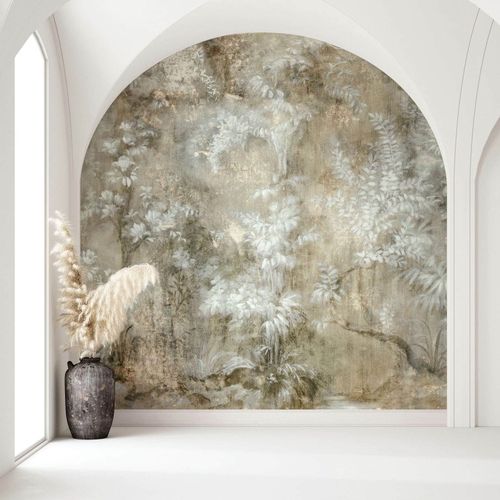 Fototapete-Vlies-Floral-Tropisch-Beige-Grau-35095-63223498