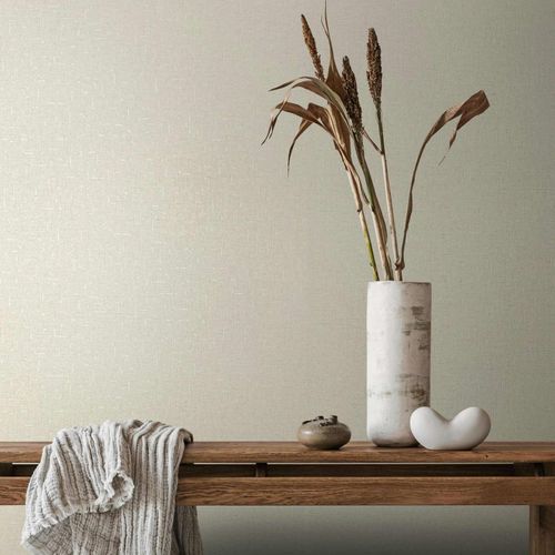 Vliestapete-Uni-Textiloptik-Creme-Beige-Glanz-35107-63223502_1