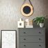 Non-woven wallpaper plain shabby beige grey gloss 35133 1