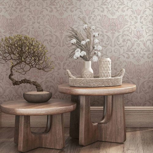 Vliestapete-Floral-Ornamente-Beige-Creme-Rot-35149-63223542_1