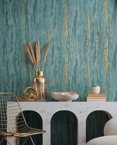 Vliestapete-Shabby-Industrial-Tuerkis-Gold-Metallic-35167-63223560_1