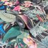 Non-woven wallpaper leaves jungle black green pink 81685 5