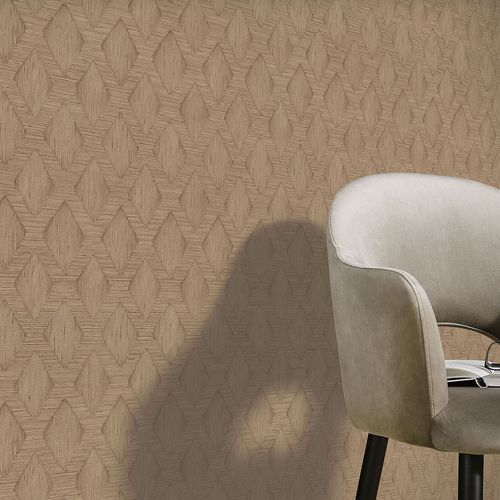 Vliestapete Grafisch Kord-Optik Braun 10509-11 Raum