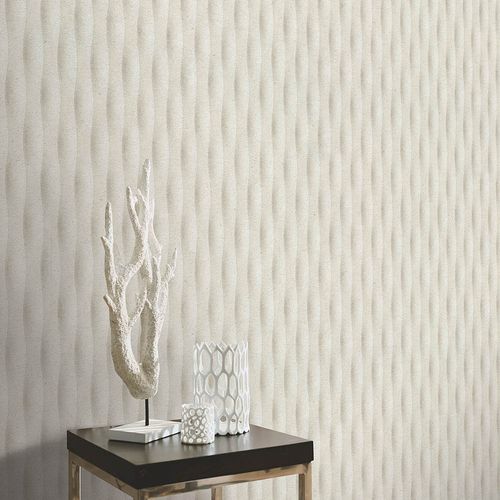 Tapete Guido Maria Kretschmer Streifen Creme 10523-38 Raum