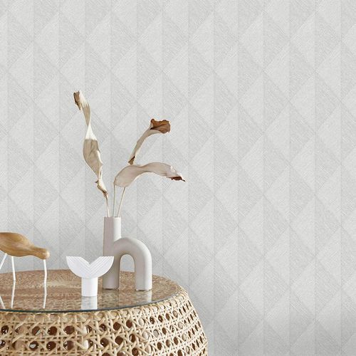 Tapete Guido Maria Kretschmer Rauten Grau 10524-31 Raum