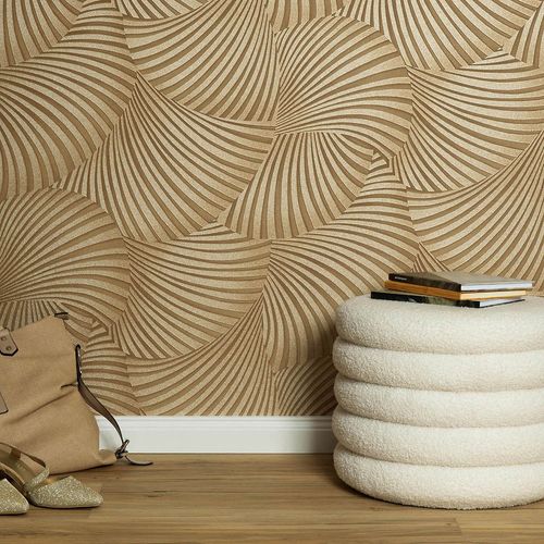 Tapete Guido Maria Kretschmer Abstrakt Beige Gold 10525-30 Raum