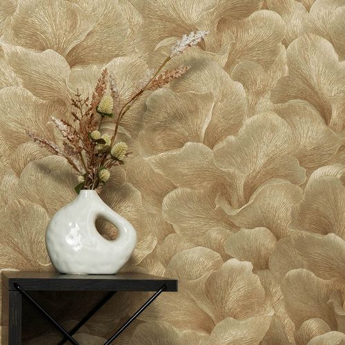 Tapete Guido Maria Kretschmer Blumen Gold Metallic Raum