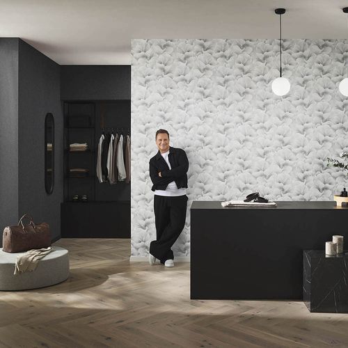 Tapete Guido Maria Kretschmer Blumen Weiß Grau 10527-31 Zimmer