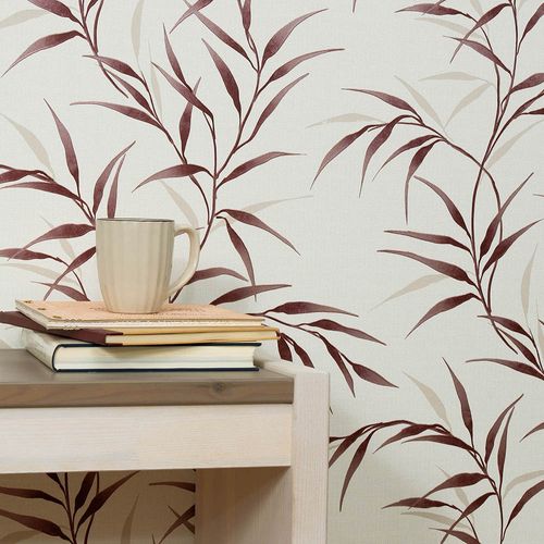 Tapete Guido Maria Kretschmer Floral Weiß Rot 10528-06 Raum