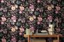 Vliestapete Floral Vintage Schwarz Rosa 79061-2 Raum 4