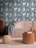 Vliestapete Floral Vintage Blau Silber Metallic 79061-5 Wohnzimmer 6