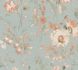 Vliestapete Floral Vintage Blau Orange 79061-6 7