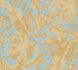 Vliestapete Blattmuster Dschungel Blau Beige 79063-2 7