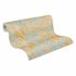 Vliestapete Blattmuster Dschungel Blau Beige 79063-2 Rolle 2