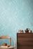 Vliestapete Blattmuster Tropen Blau Metallic 79064-3 Zimmer 5
