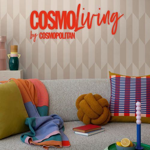 Vliestapete Grafisch 3D-Optik Beige Metallic 79086-1 COSMOLiving