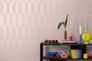 Vliestapete Grafisch 3D-Optik Rosa Metallic 79086-2 Raum 4