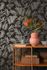 Non-woven wallpaper Tropical Black Silver Metallic 79108-7 4