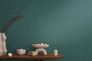 Non-woven wallpaper plain textile look petrol 79110-3 4