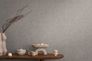 Non-woven wallpaper plain textile look grey 79110-4 4