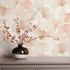 Vliestapete Blattmuster Rosa Creme Glitzer 10470-05 Zimmer 4
