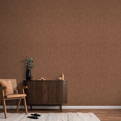 Vliestapete Einfarbig Modern Kupfer Metallic 10473-48 Raum