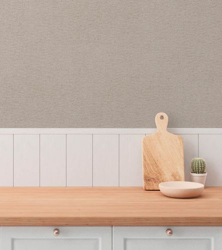 Vliestapete Uni Textil Struktur Braun Grau 79097-8 Stube