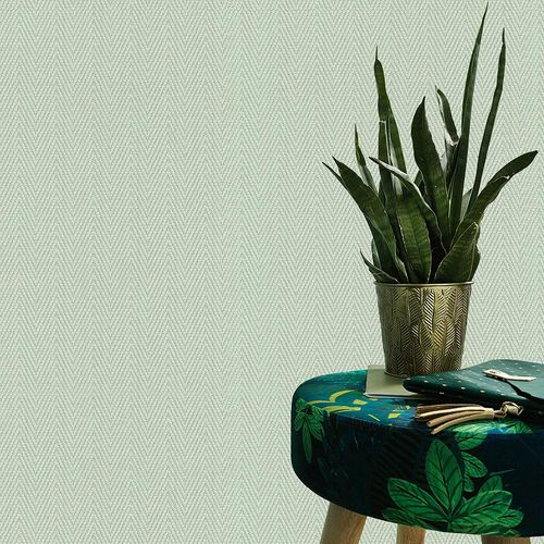 Vliestapete Fischgrät Grafik Grün Blau 10536-07 Zimmer