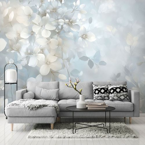 Guido Maria Kretschmer Fototapete Floral Blau Grau Zimmer