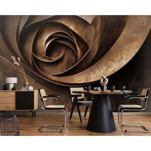 Guido Maria Kretschmer 3D-effect photo wallpaper brown gold