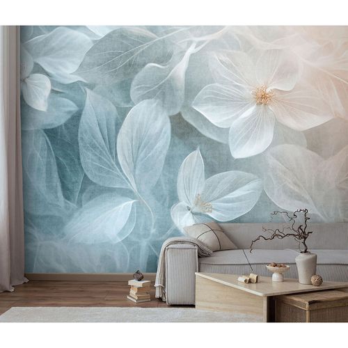 Guido Maria Kretschmer Photo Wallpaper Flowers Blue Cream