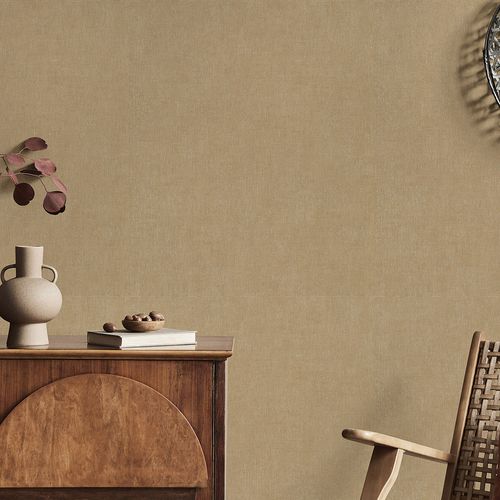 Vliestapete Einfarbig Modern Gold Metallic 10539-30 Raum